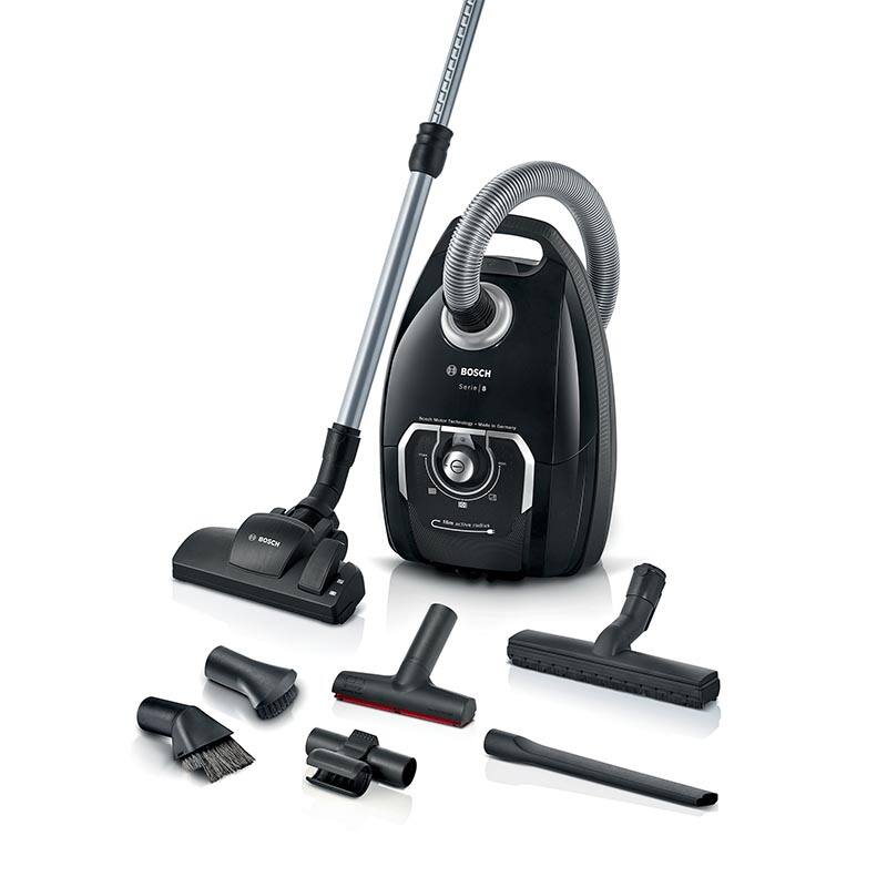 Bosch Serie 8, BGL8XALL, Staubsauger mit Beutel, Schwarz