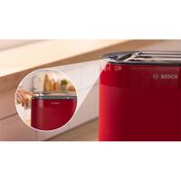 Bosch TAT2M124, Kompakt Toaster, Deep Red